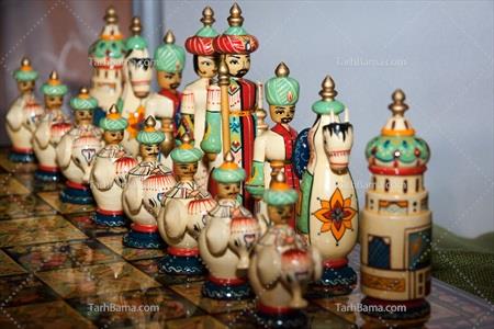 تصویر با کیفیت مهرهای شطرنج چینی